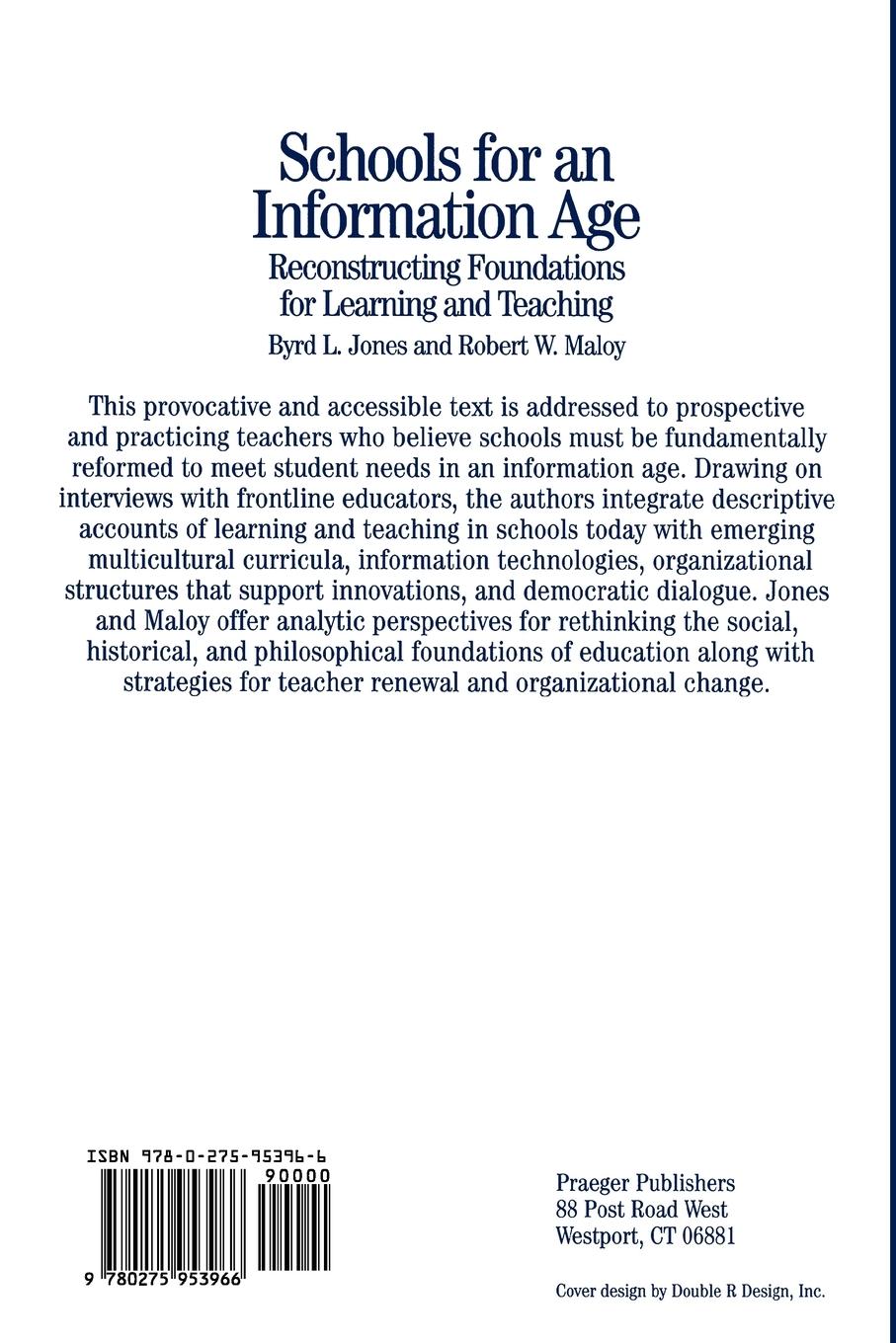 Rückseitencover Schools for an Information Age