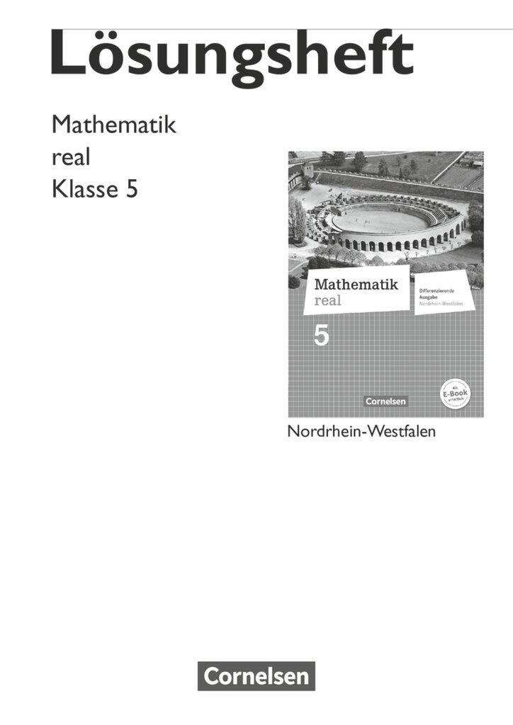Vorderes Coverbild Mathematik real 5. Schuljahr. Lösungen zum Schülerbuch. Differenzierende Ausgabe Nordrhein-Westfalen