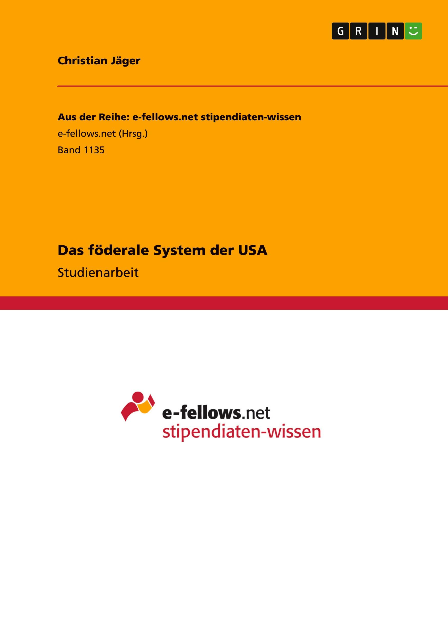 Vorderes Coverbild Das föderale System der USA
