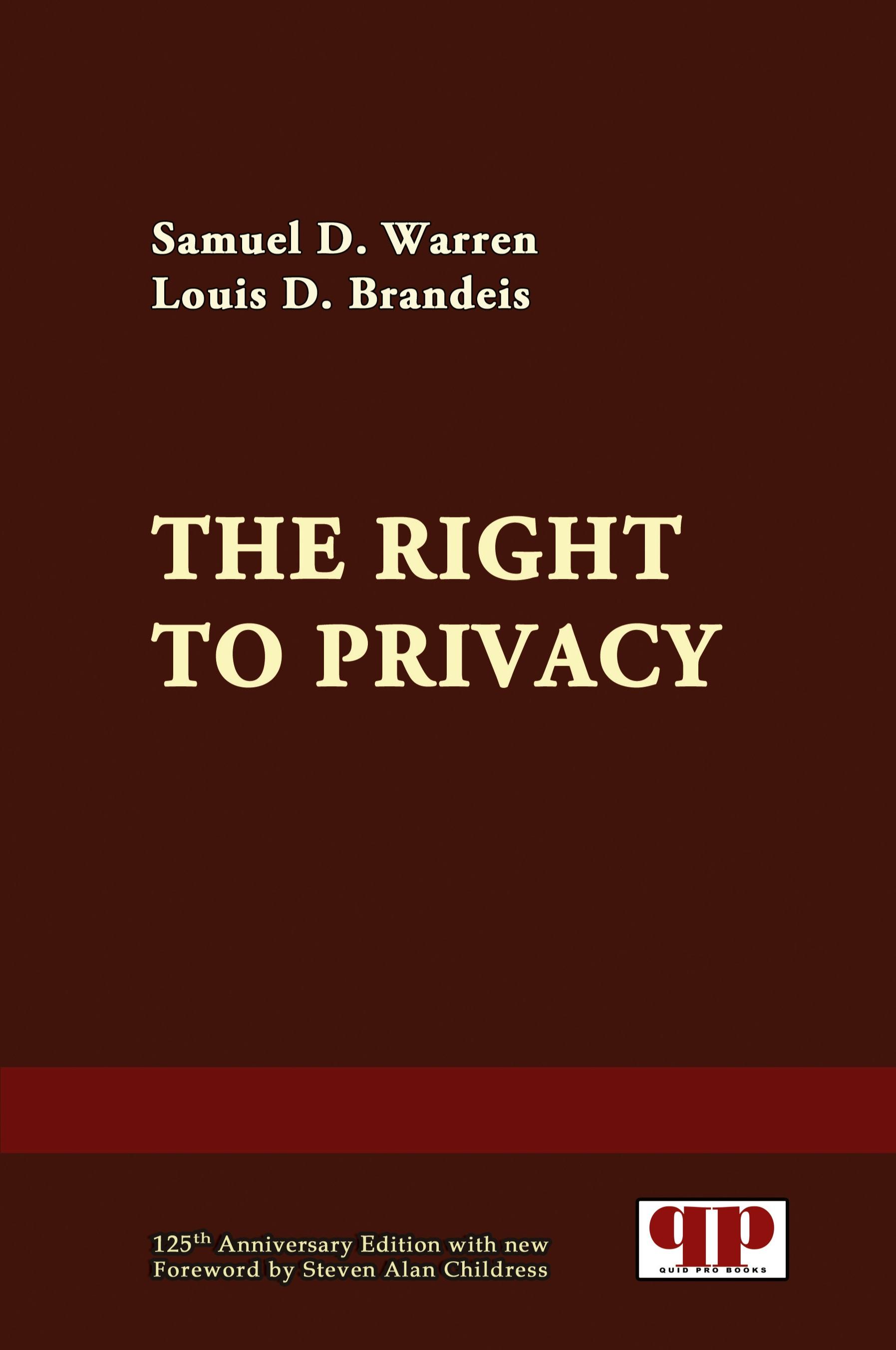 Vorderes Coverbild The Right to Privacy