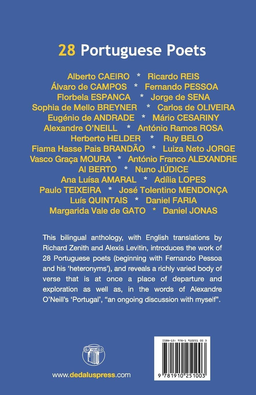 Rückseitencover 28 Portuguese Poets