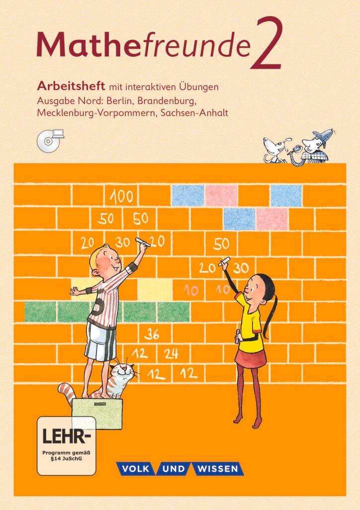 Vorderes Coverbild Mathefreunde Nord 2. Schuljahr. Arbeitsheft mit interaktiven Übungen auf scook.de