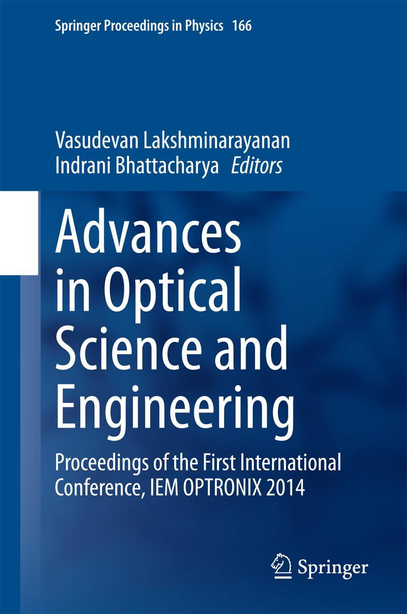 Vorderes Coverbild Advances in Optical Science and Engineering