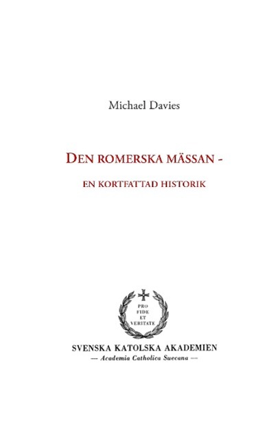 Vorderes Coverbild Den romerska mässan