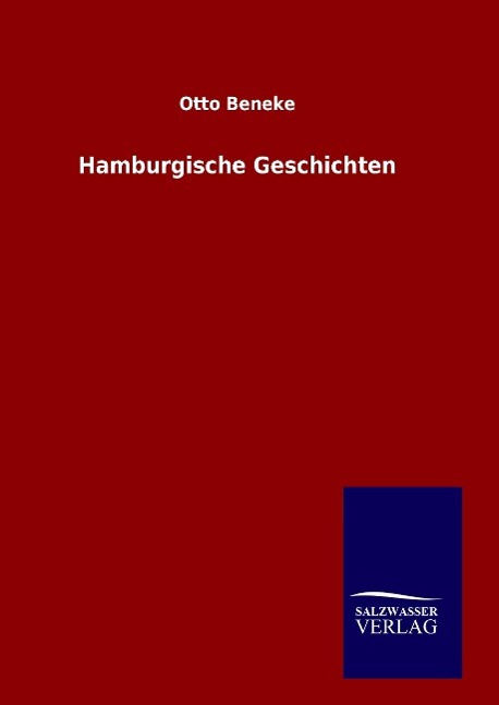 Vorderes Coverbild Hamburgische Geschichten