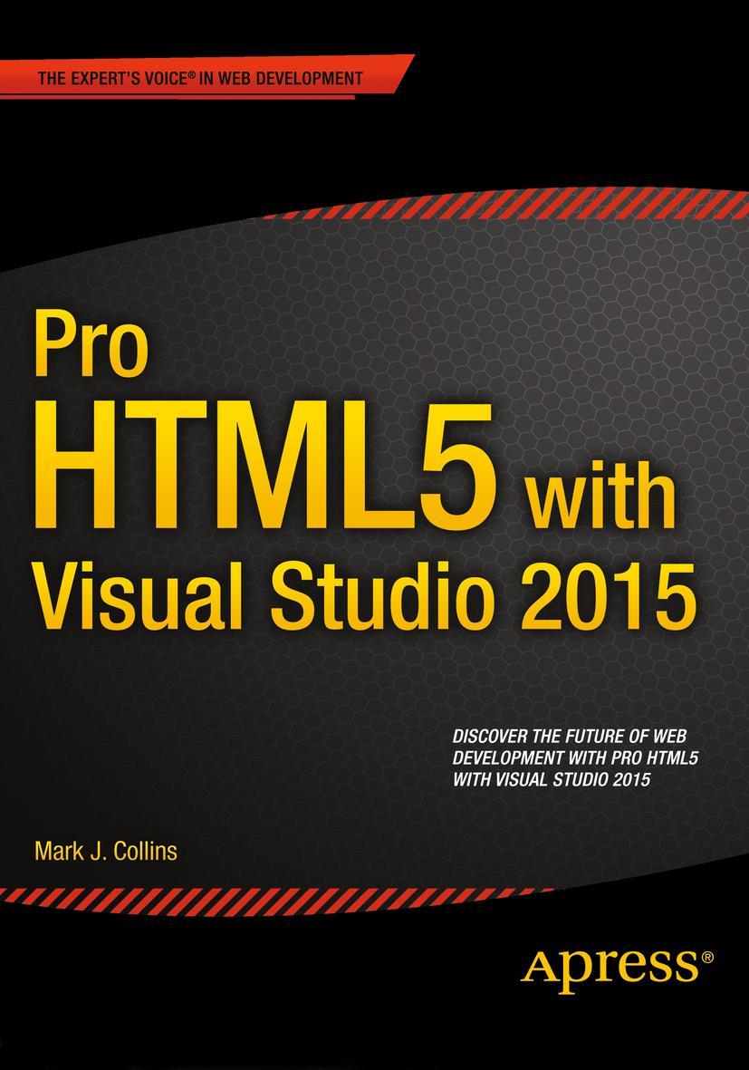Vorderes Coverbild Pro HTML5 with Visual Studio 2015