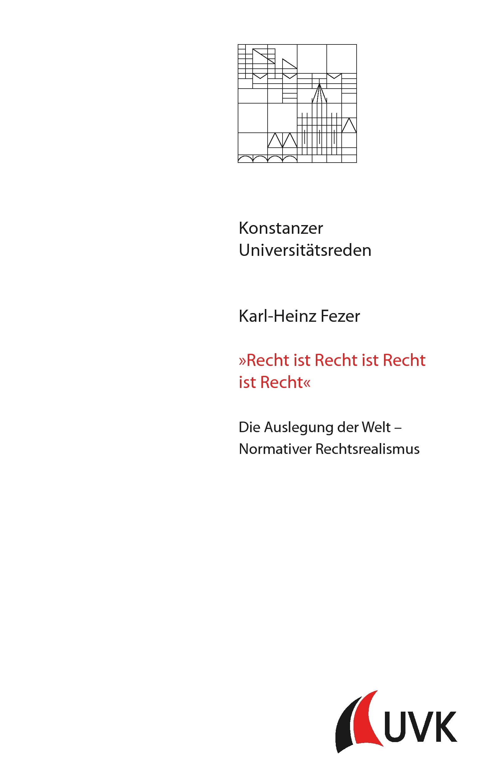 Vorderes Coverbild 'Recht ist Recht ist Recht ist Recht'