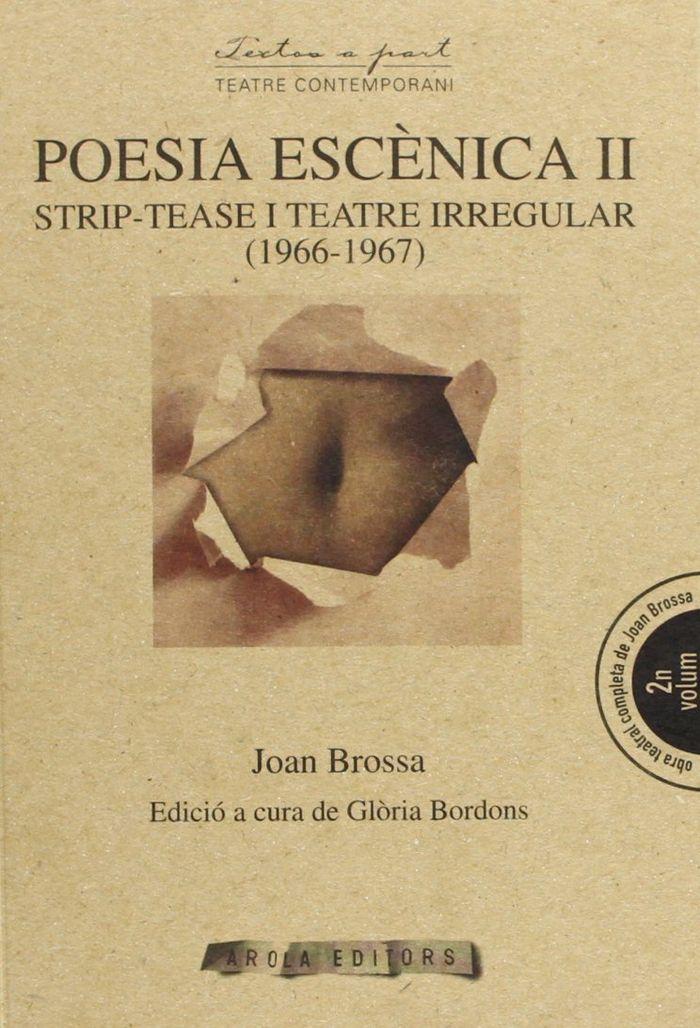Vorderes Coverbild Poesia escènica II : Strip-tease i teatre irregular (1966-1967)