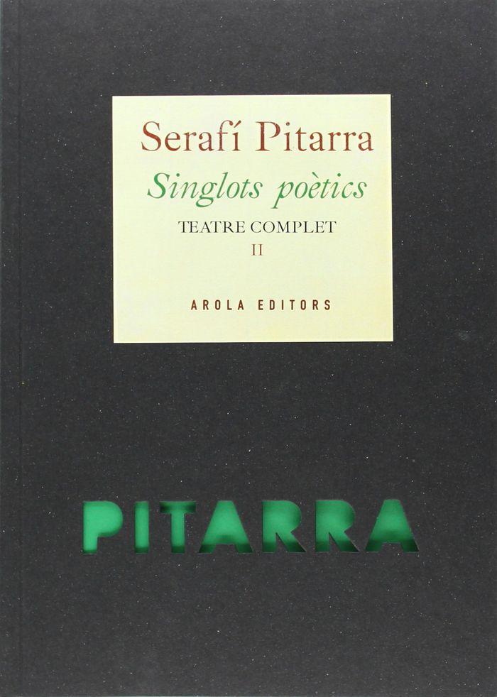 Vorderes Coverbild Singlots poètics. Teatre complet III