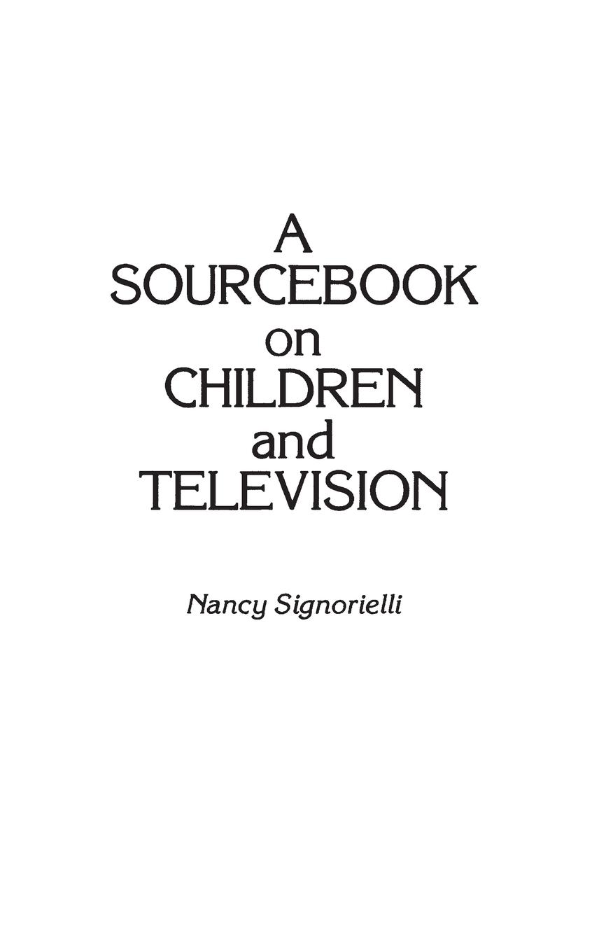 Vorderes Coverbild A Sourcebook on Children and Television