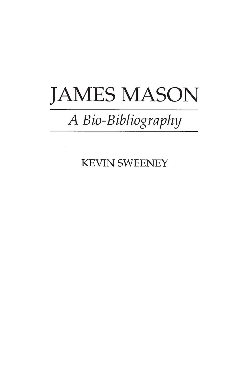 Vorderes Coverbild James Mason