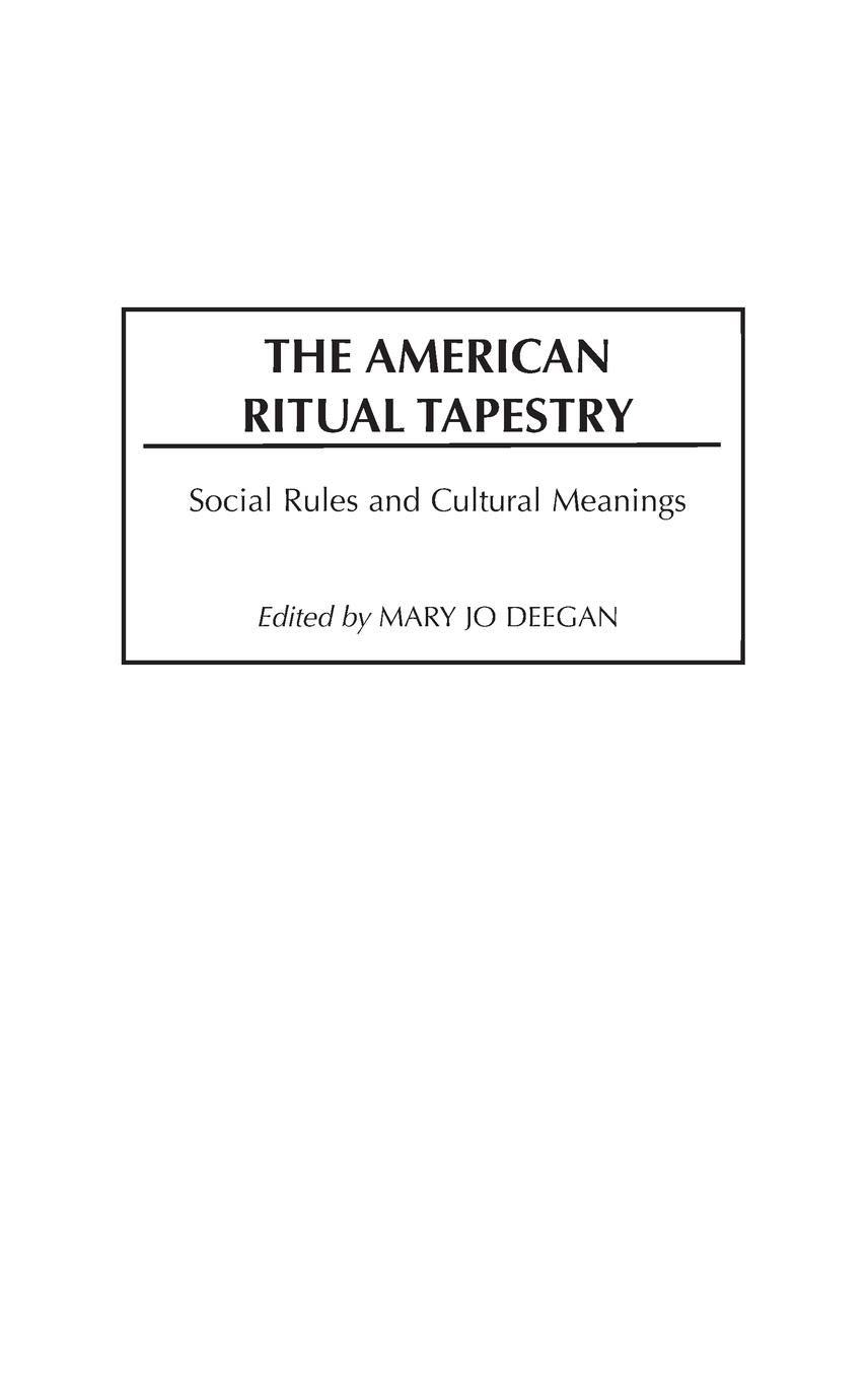 Vorderes Coverbild The American Ritual Tapestry