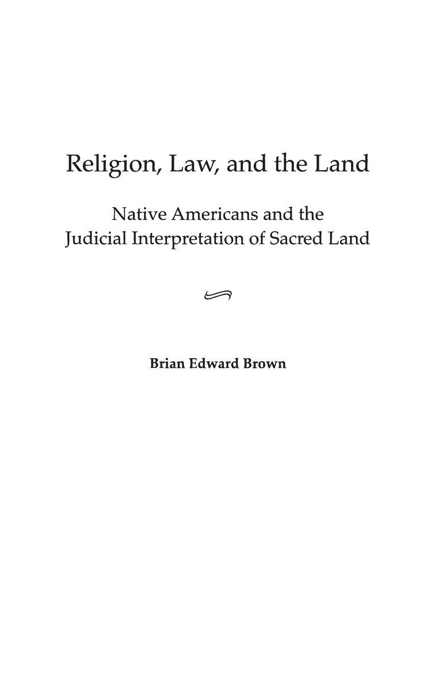 Vorderes Coverbild Religion, Law, and the Land