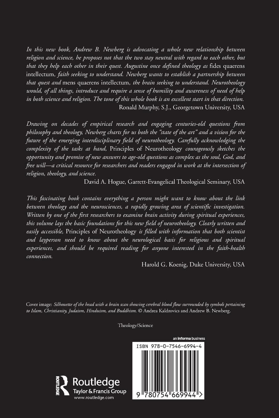 Rückseitencover Principles of Neurotheology