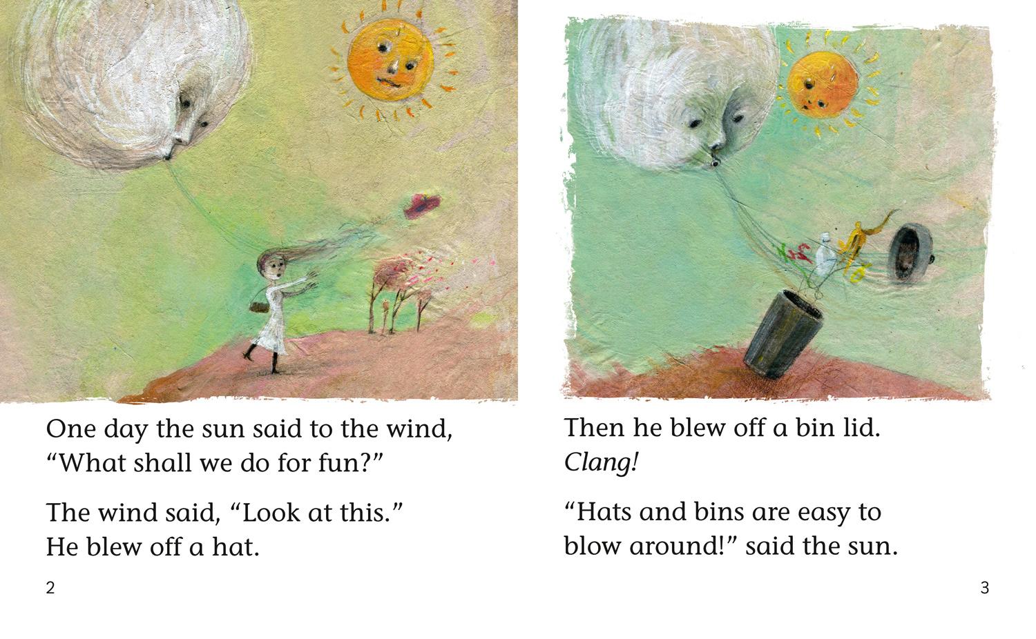 Beispielinhalt (Bild) The Sun and the Wind