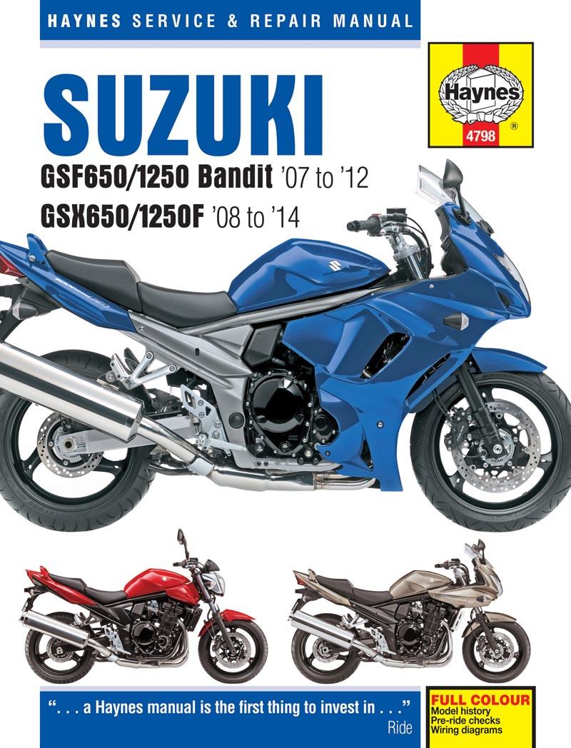 Vorderes Coverbild Suzuki GSF650/1250 Bandit & GSX650/1250F (07-14) Haynes Repair Manual