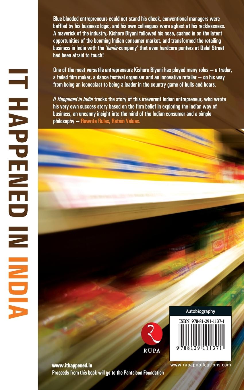 Rückseitencover It Happened In India