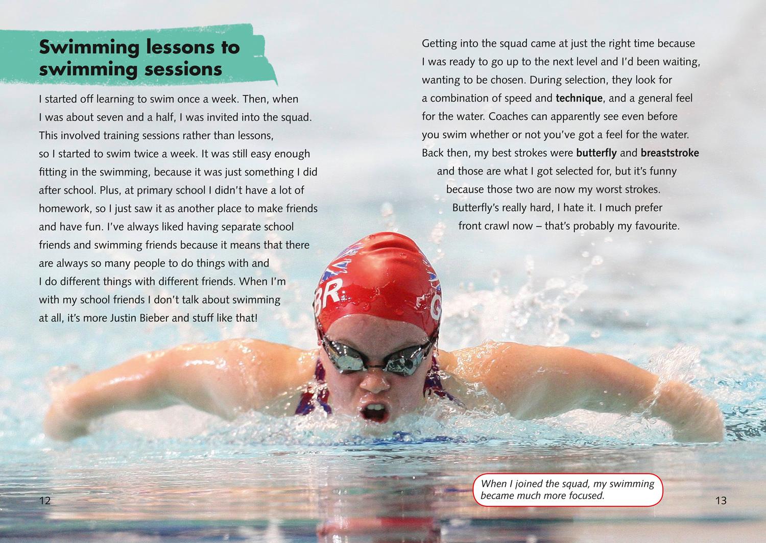 Beispielinhalt (Bild) Swimming the Dream