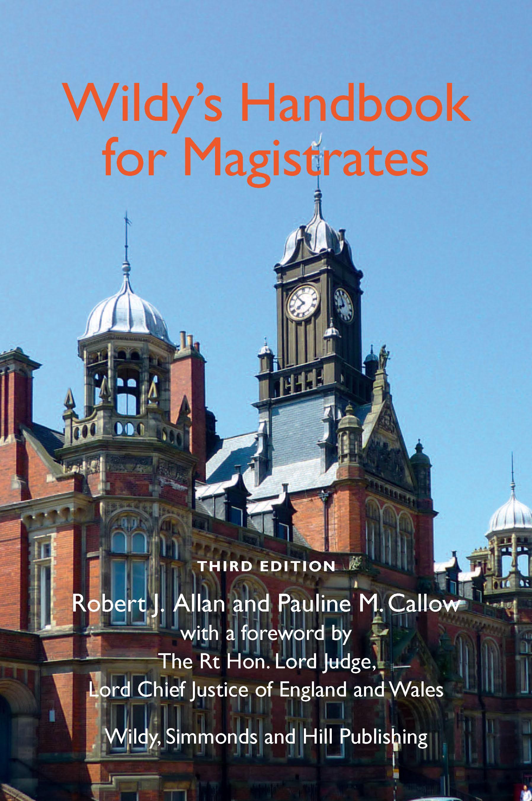 Vorderes Coverbild Wildy's Handbook for Magistrates