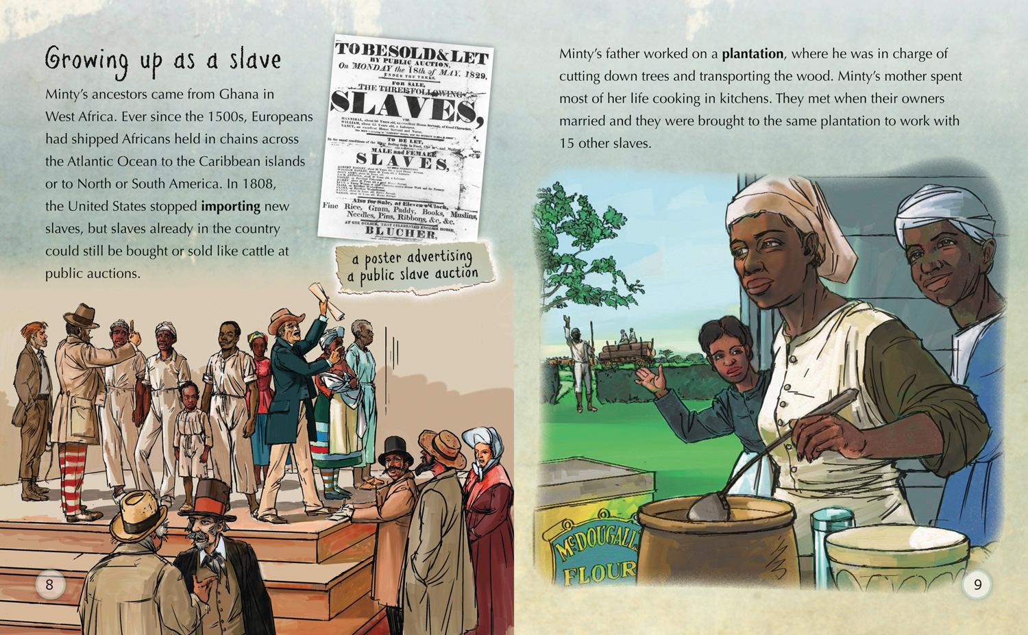 Beispielinhalt (Bild) Harriet Tubman and the Underground Railroad