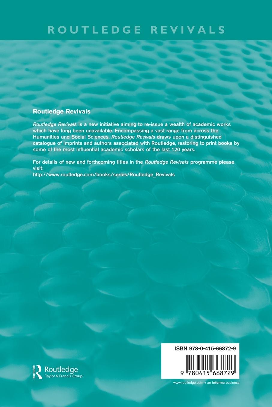 Rückseitencover Economic Studies (Routledge Revivals)