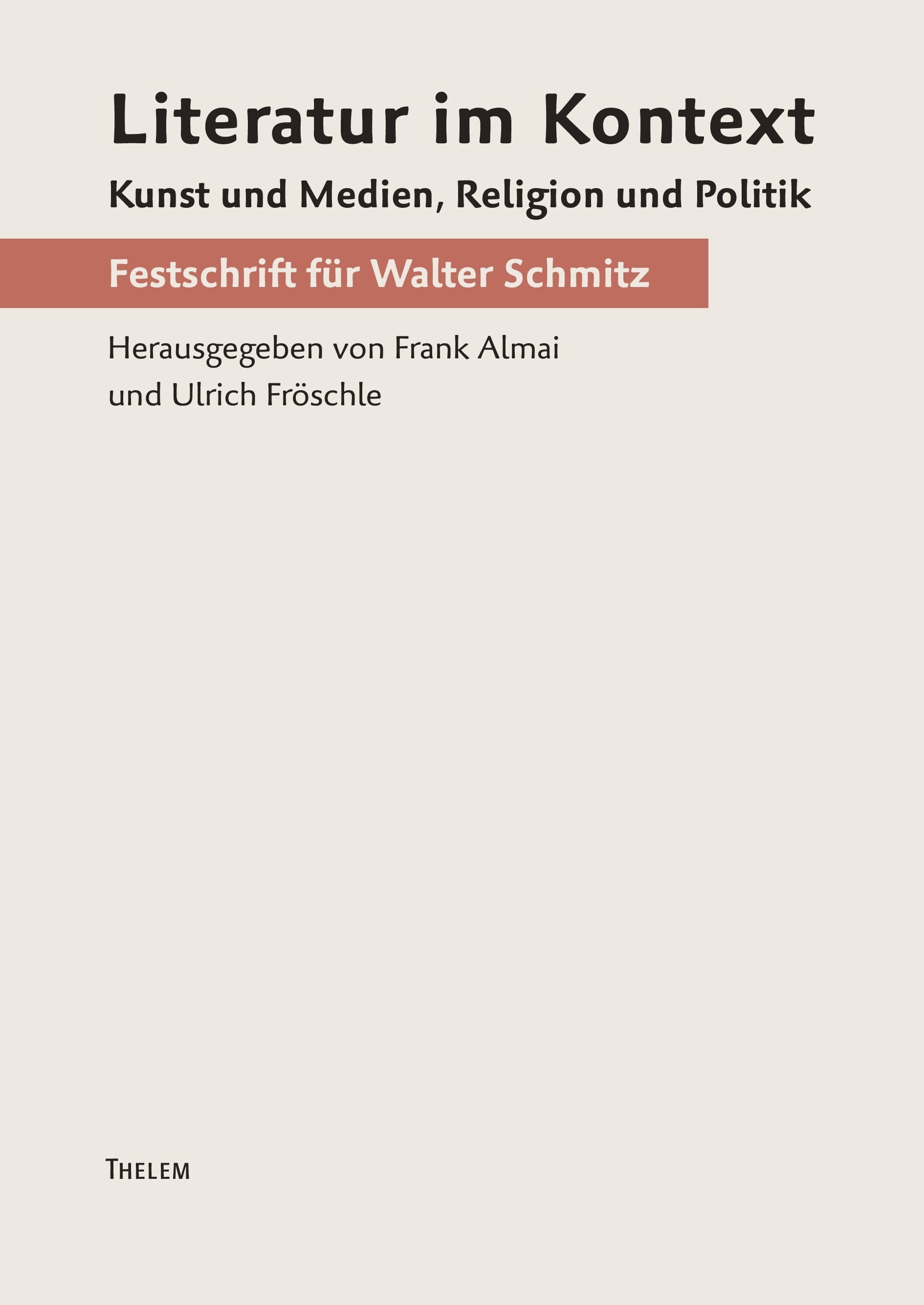 Vorderes Coverbild Literatur im Kontext