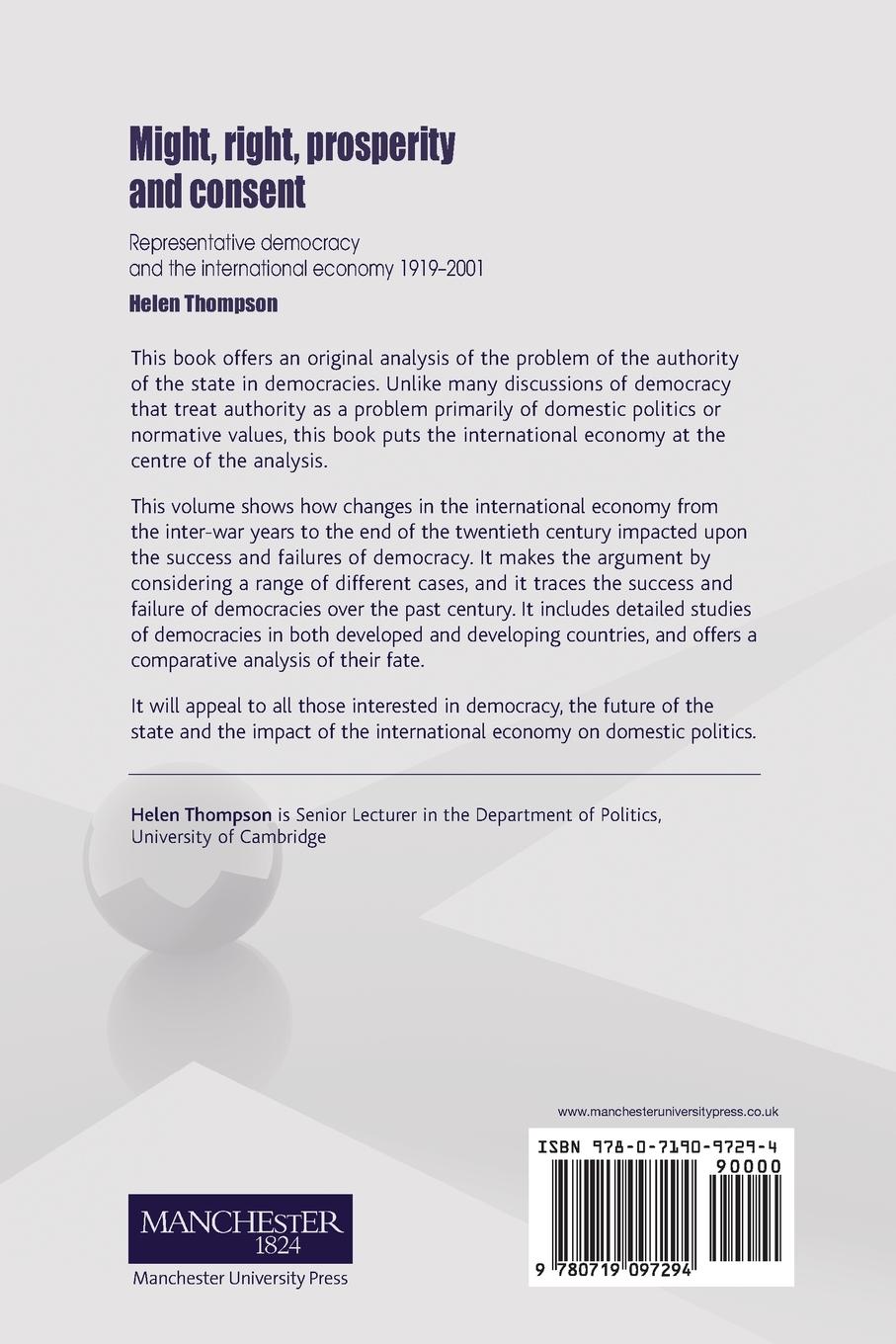 Rückseitencover Might, right, prosperity and consent