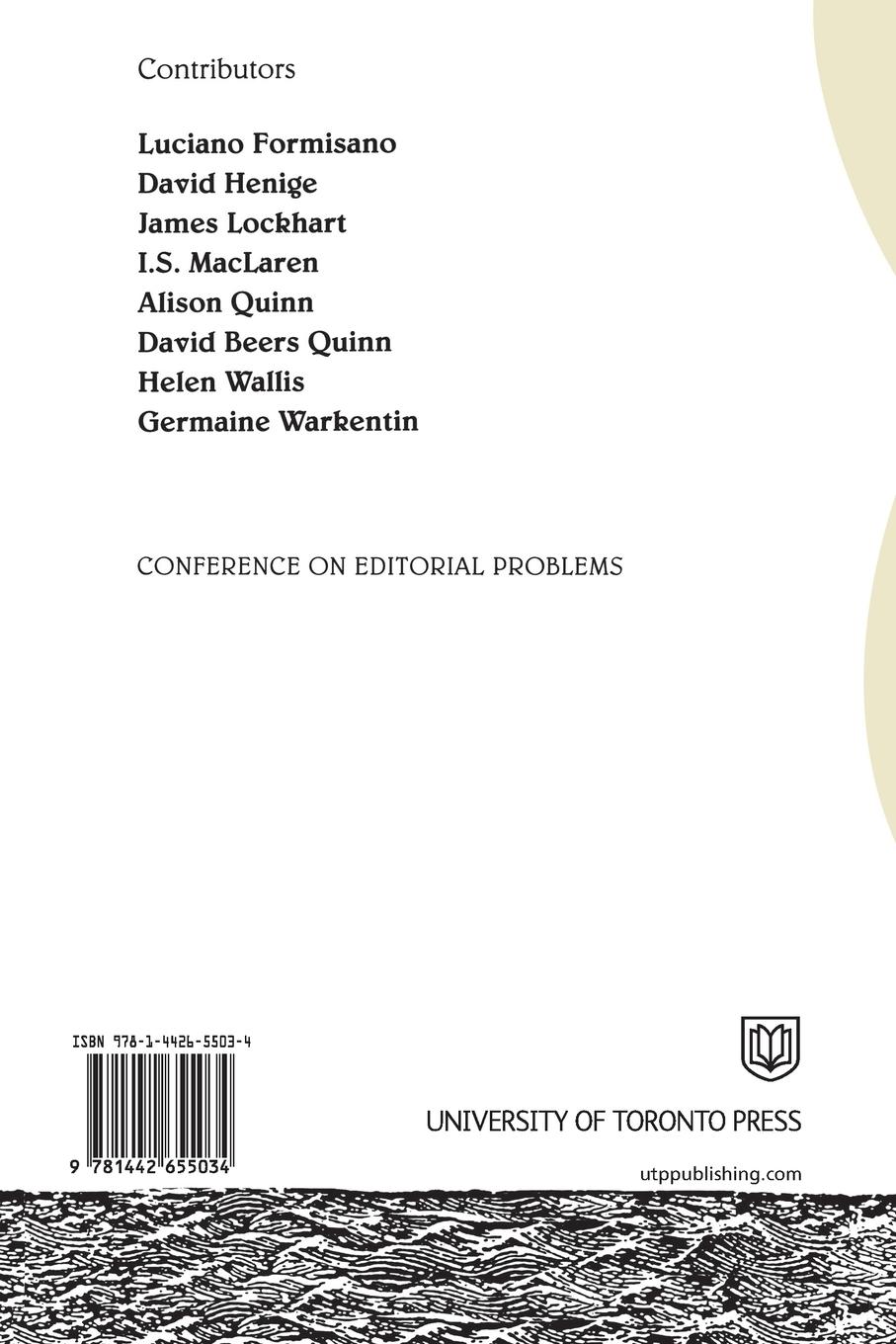 Rückseitencover Critical Issues Editing Exploration Text