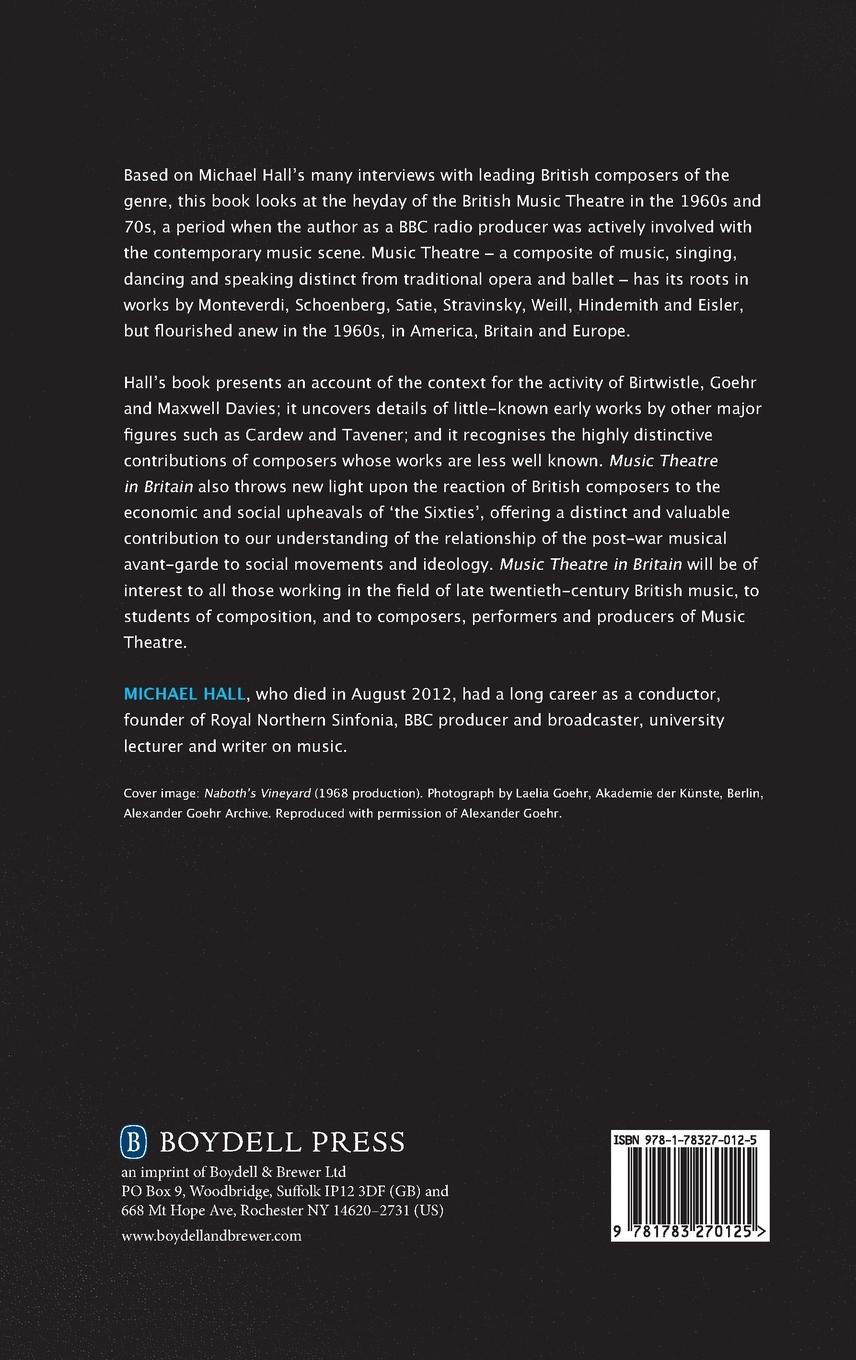 Rückseitencover Music Theatre in Britain, 1960-1975