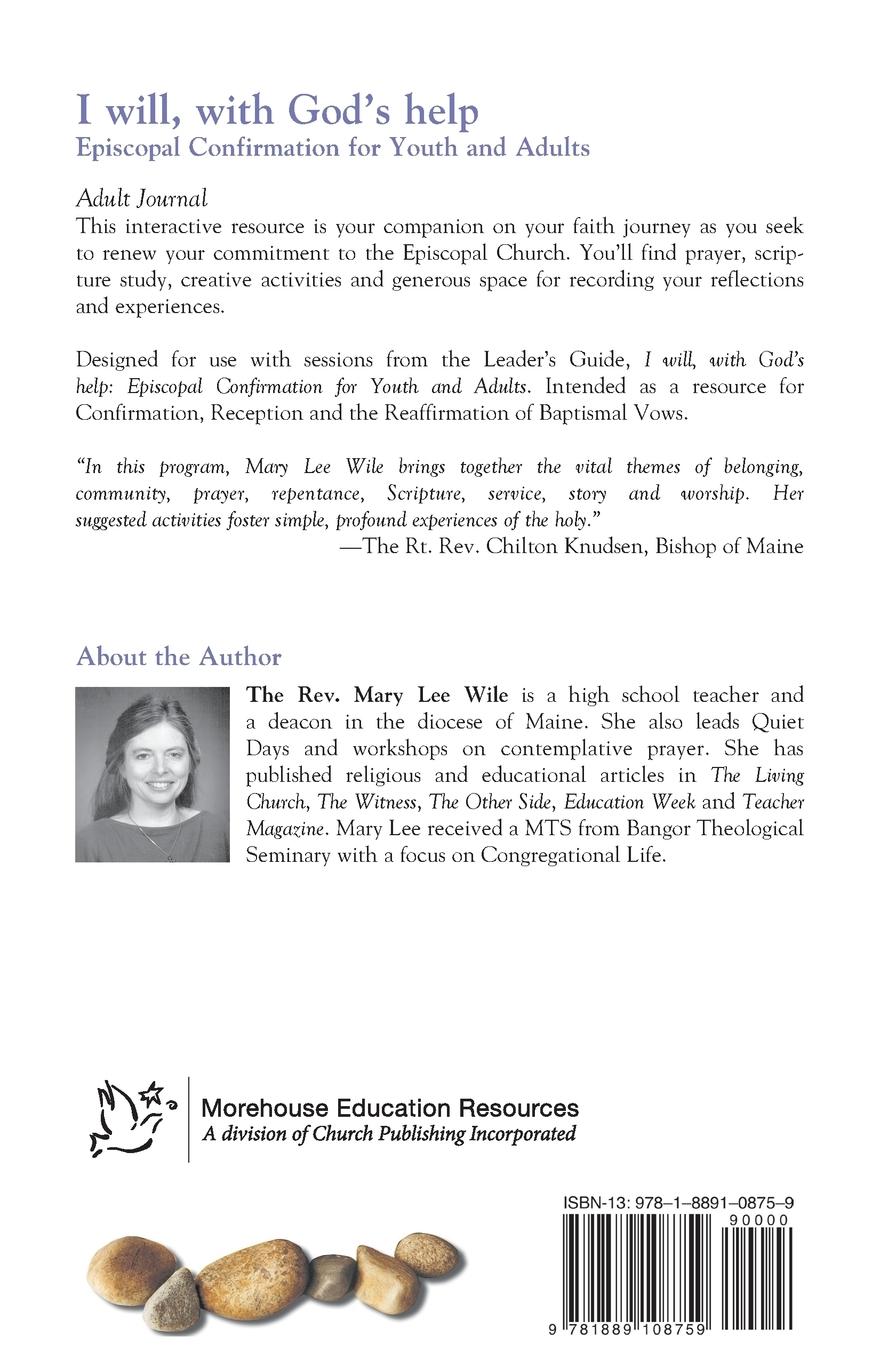 Rückseitencover I Will, with God's Help Adult Journal