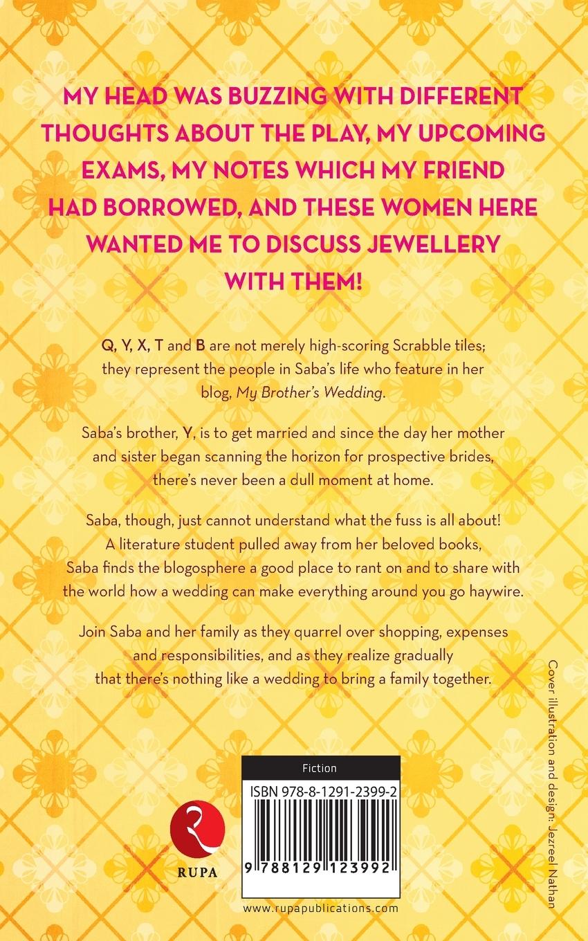 Rückseitencover my brother's wedding