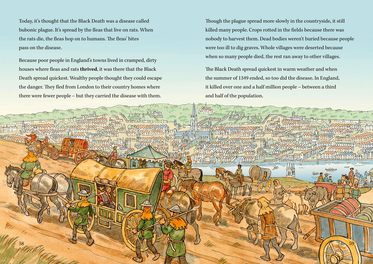 Beispielinhalt (Bild) Palaces, Peasants and Plagues - England in the 14th century