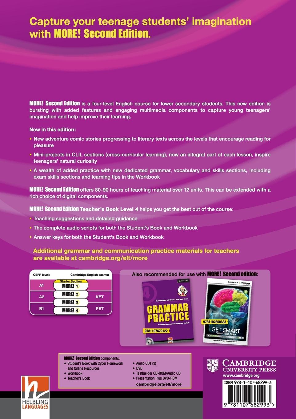 Rückseitencover More! Level 4 Teacher's Book