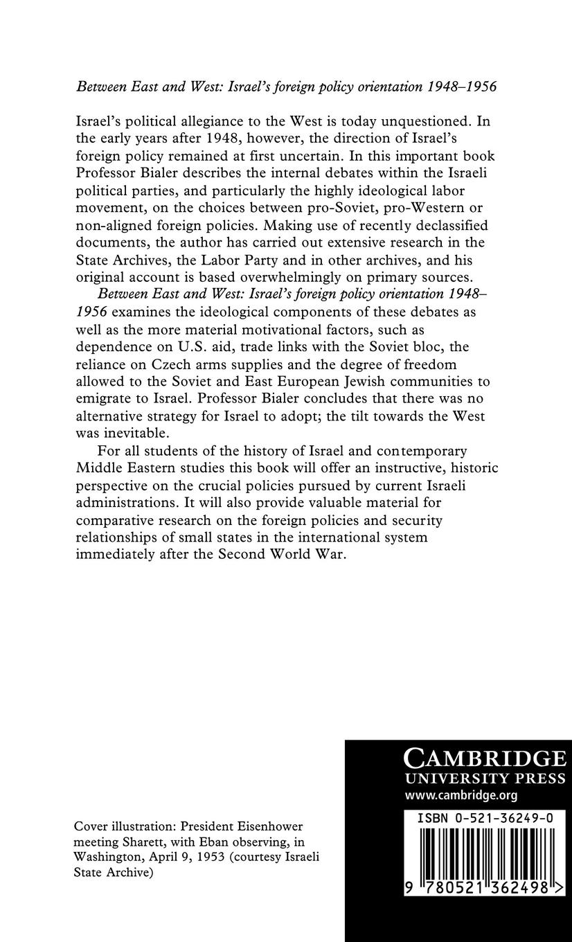 Rückseitencover Between East and West