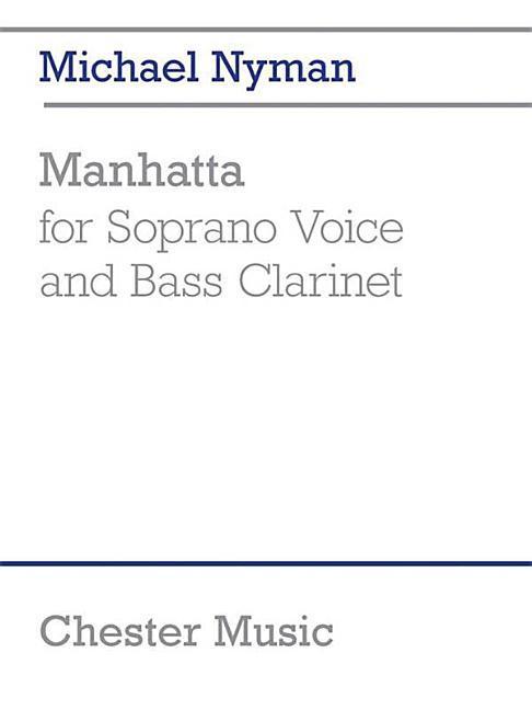 Vorderes Coverbild Manhatta: For Soprano Voice and Bass Clarinet Performance Score