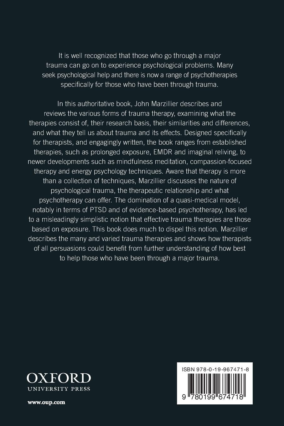 Rückseitencover Trauma Therapies