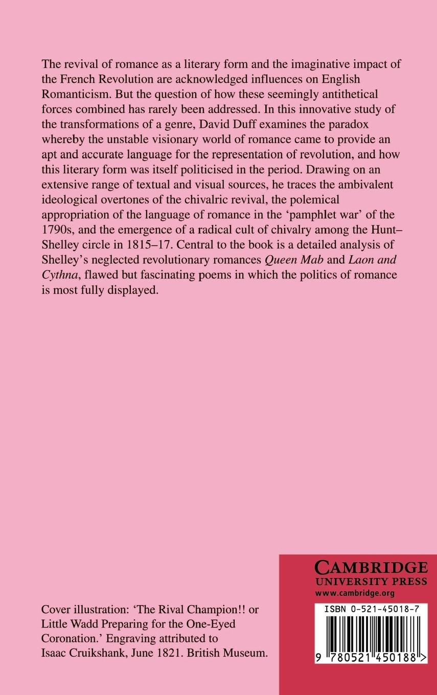 Rückseitencover Romance and Revolution