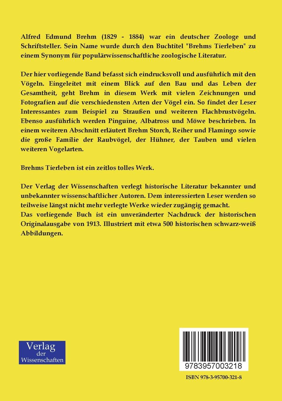 Rückseitencover Brehms Tierleben