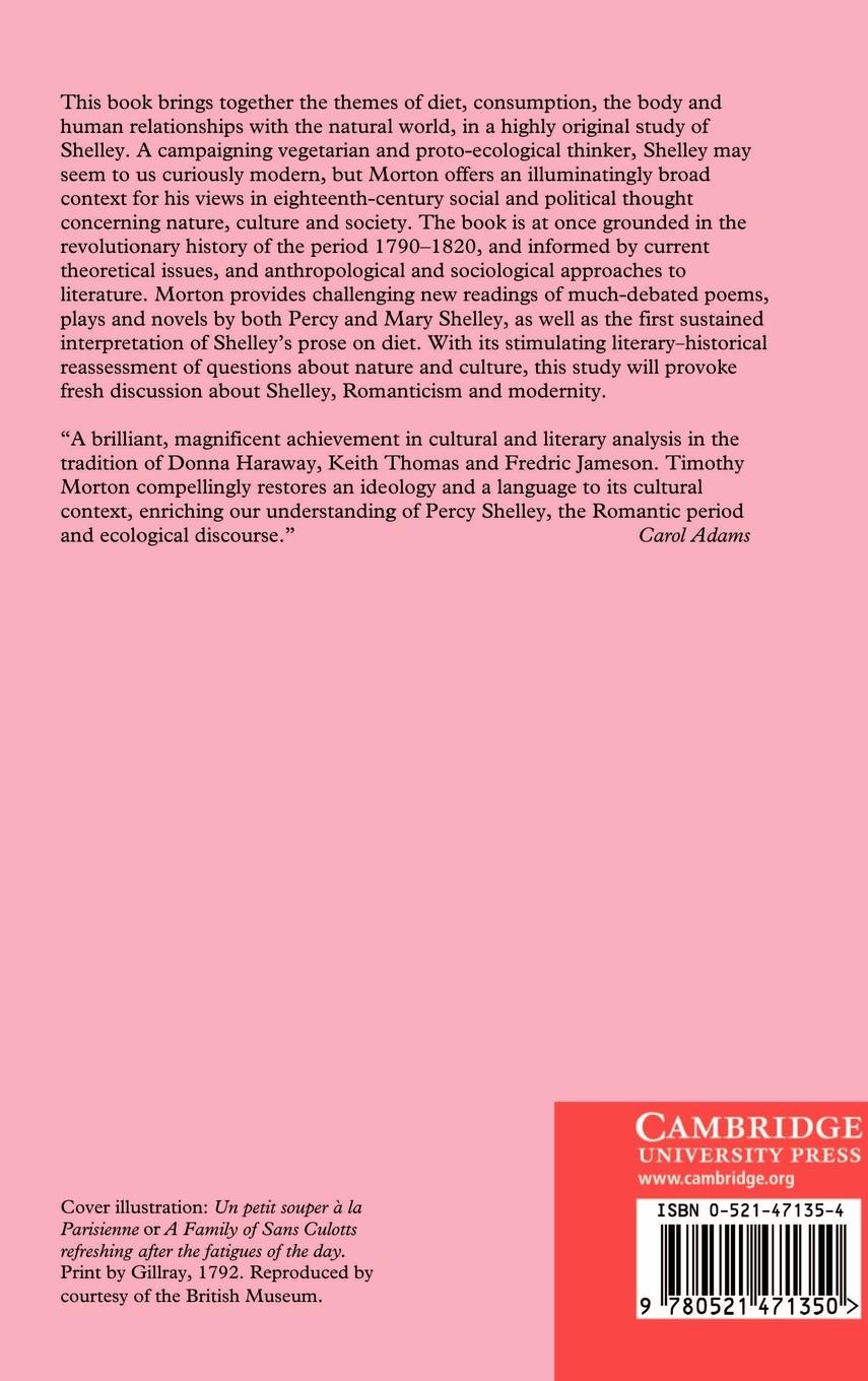 Rückseitencover Shelley and the Revolution in Taste