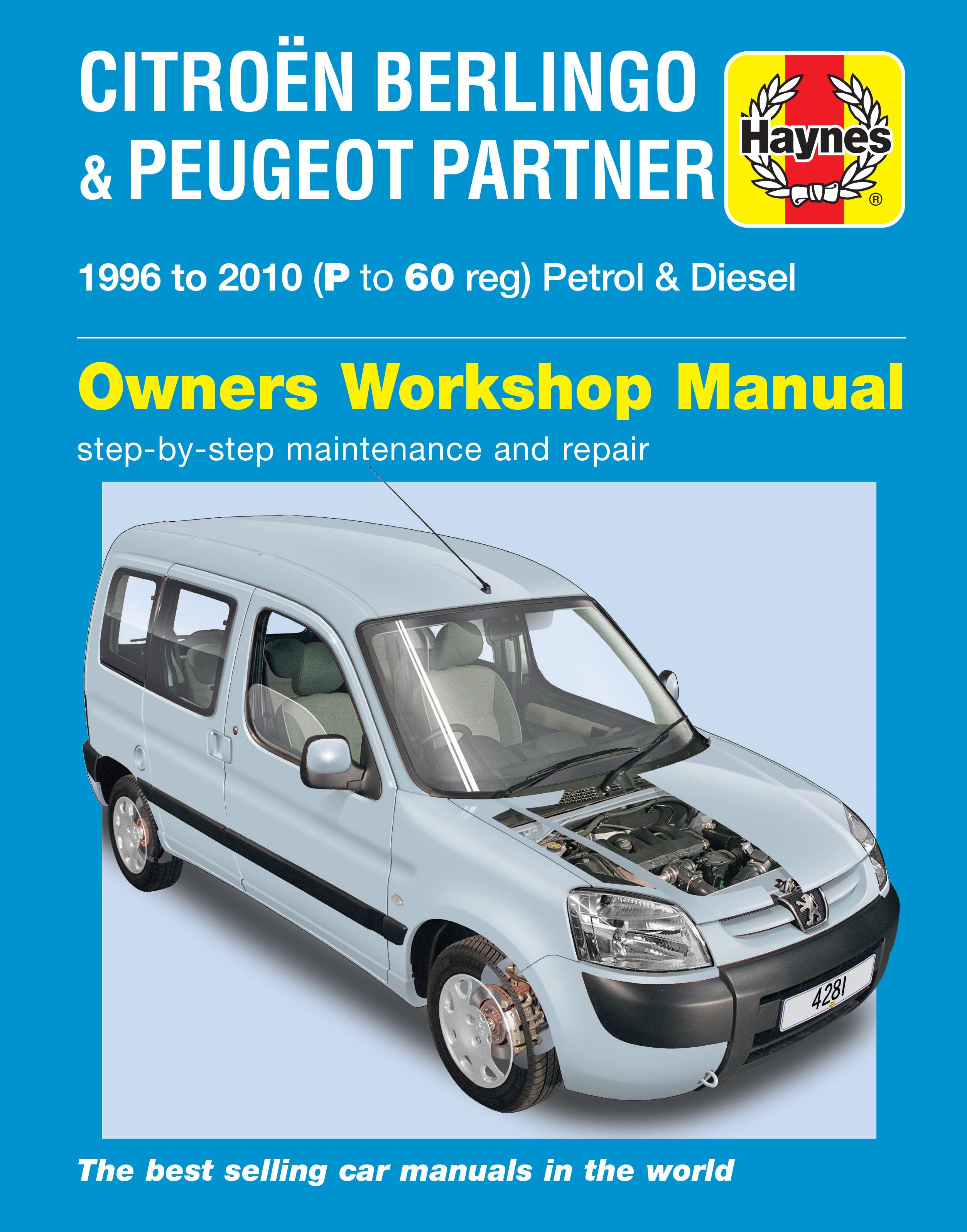 Vorderes Coverbild Citroen Berlingo & Peugeot Partner Petrol & Diesel (96 - 10) Haynes Repair Manual