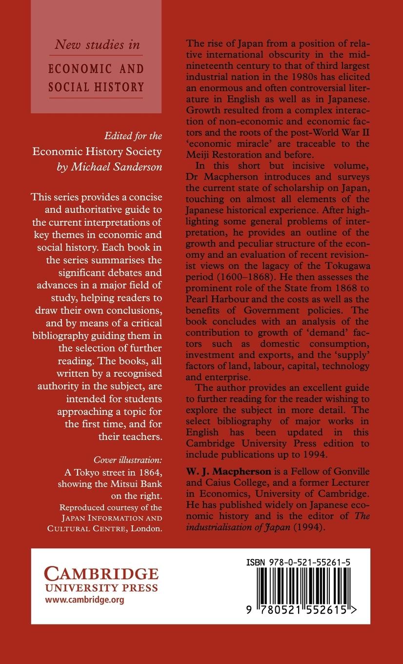 Rückseitencover The Economic Development of Japan 1868 1941