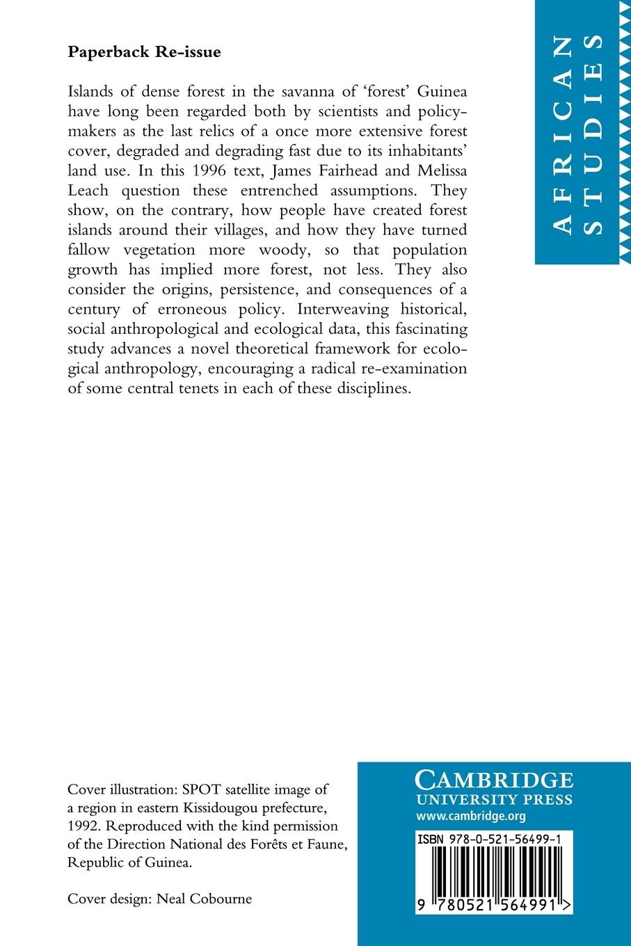 Rückseitencover Misreading the African Landscape