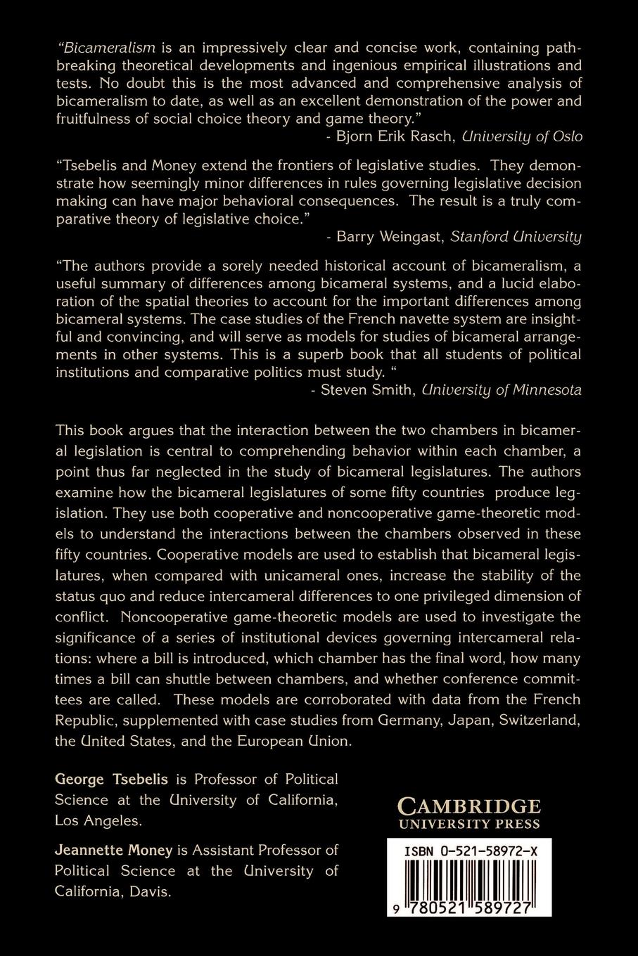 Rückseitencover Bicameralism
