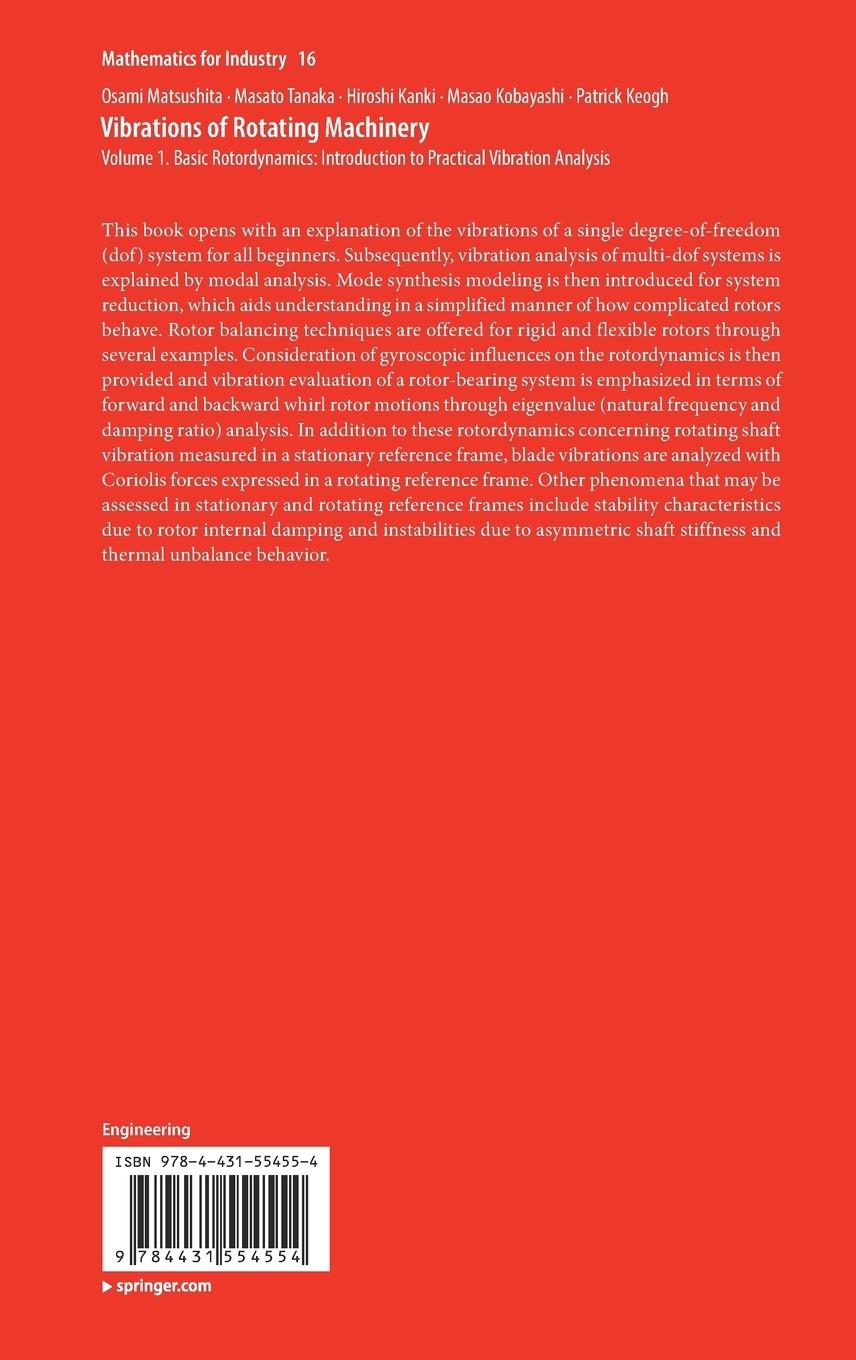 Rückseitencover Vibrations of Rotating Machinery