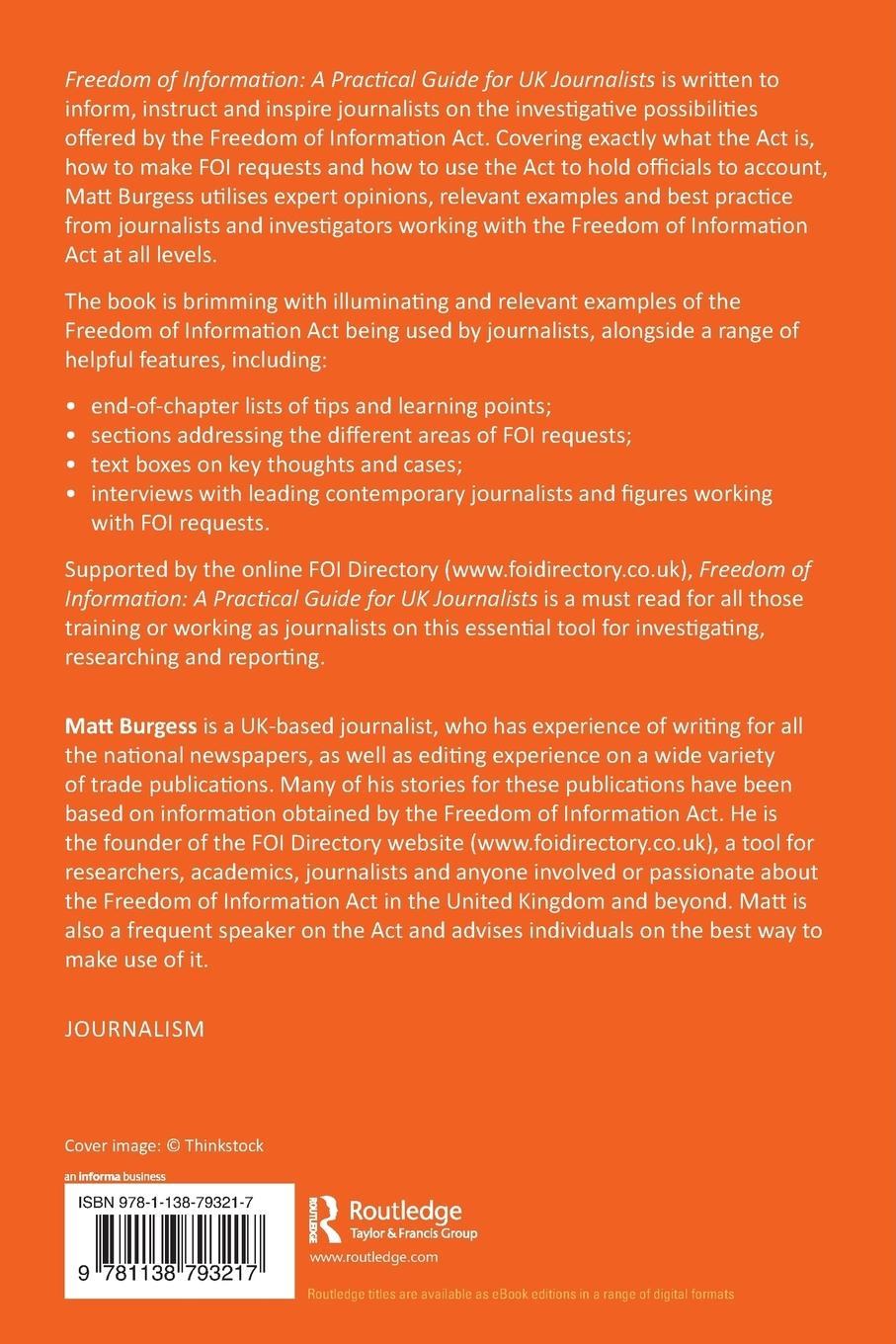 Rückseitencover Freedom of Information