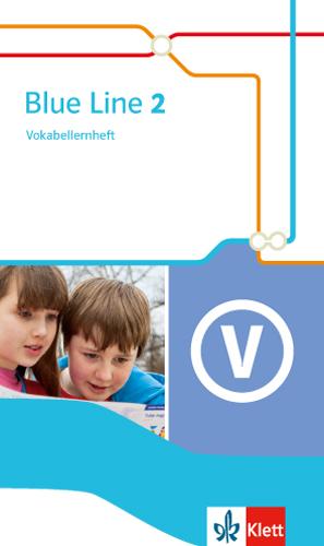 Vorderes Coverbild Blue Line 2. Vokabellernheft
