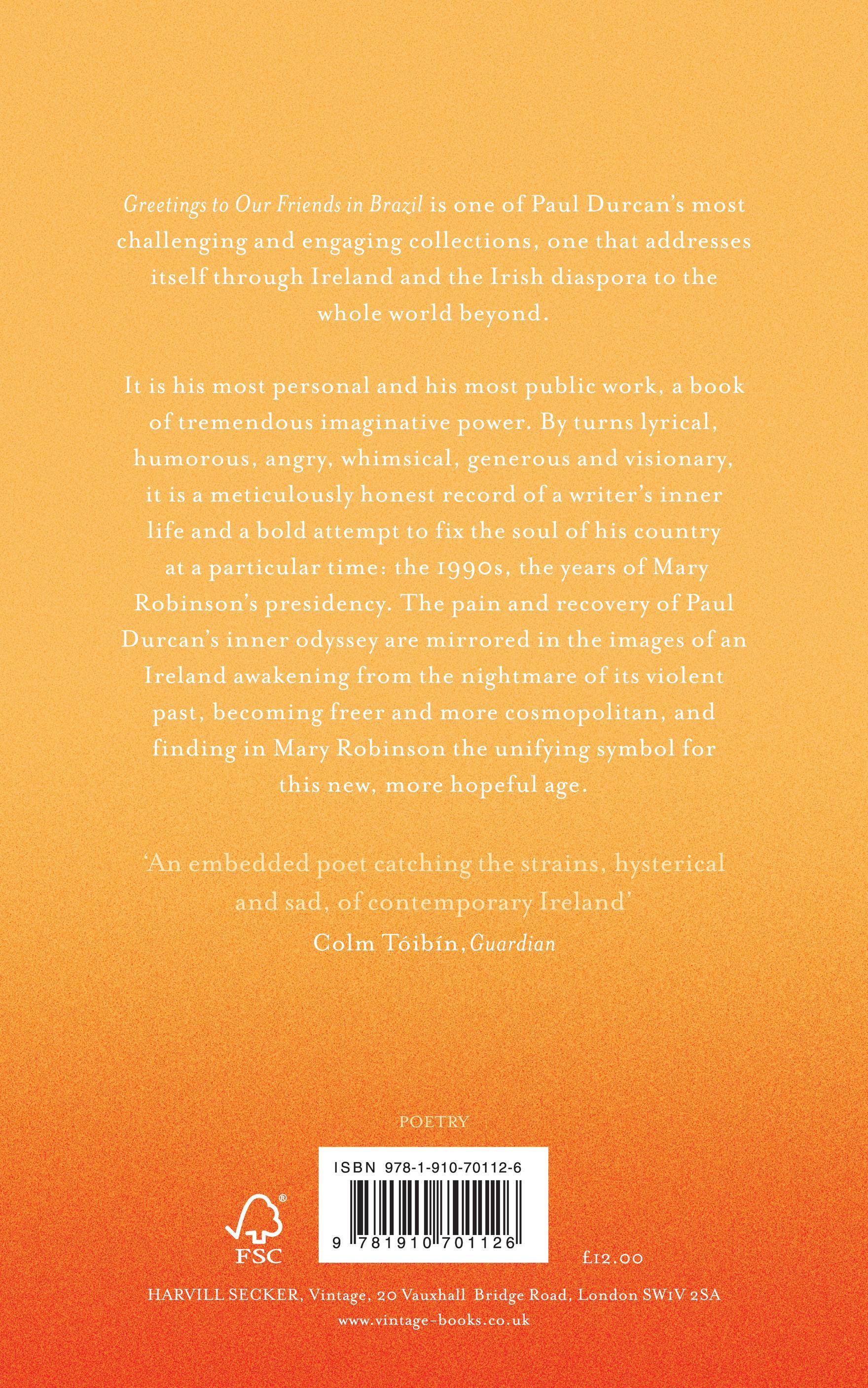 Rückseitencover Greetings to Our Friends in Brazil