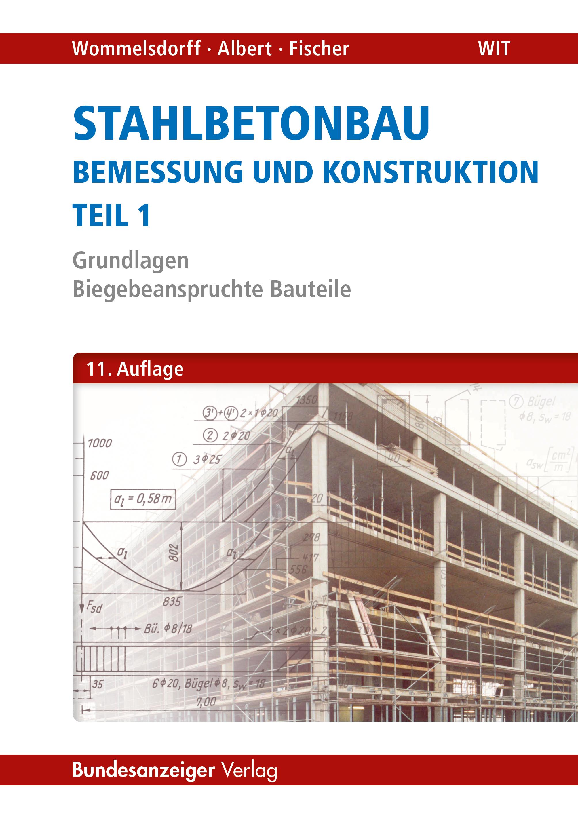Vorderes Coverbild Stahlbetonbau - Bemessung und Konstruktion Teil 1