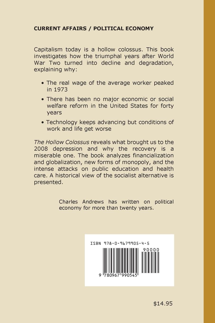 Rückseitencover The Hollow Colossus