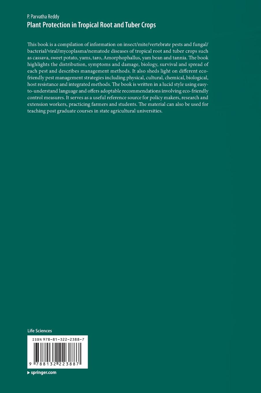 Rückseitencover Plant Protection in Tropical Root and Tuber Crops